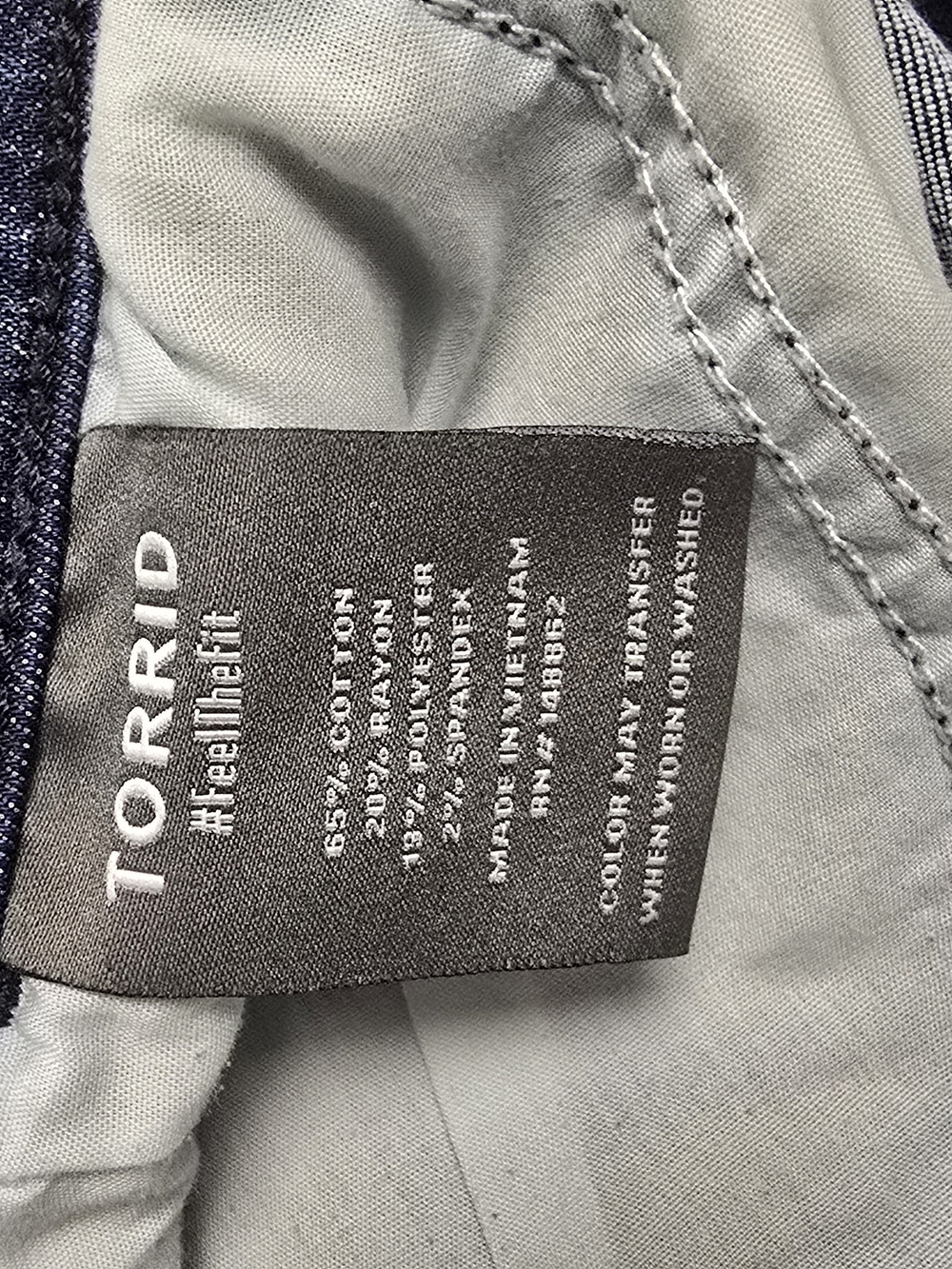 ❤️ Torrid Denim Shorts 2 Plus Size Dark Wash Drawstring Waist Summer Casual - Picture 5 of 8